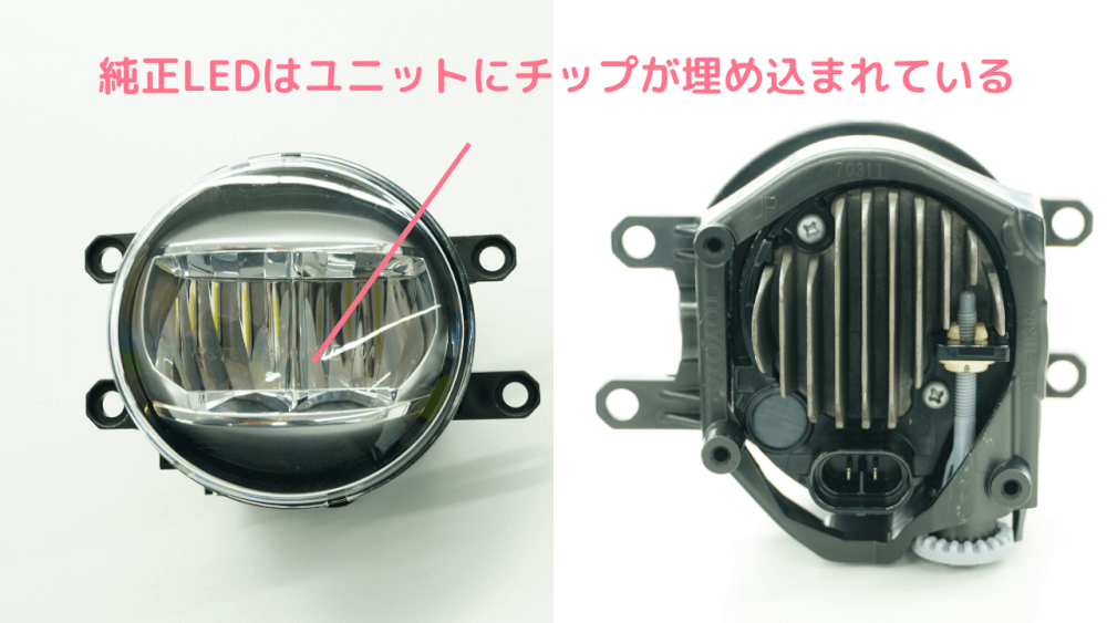 80系 ノア ヴォクシー エスクァイア 純正 LEDフォグ交換キット-